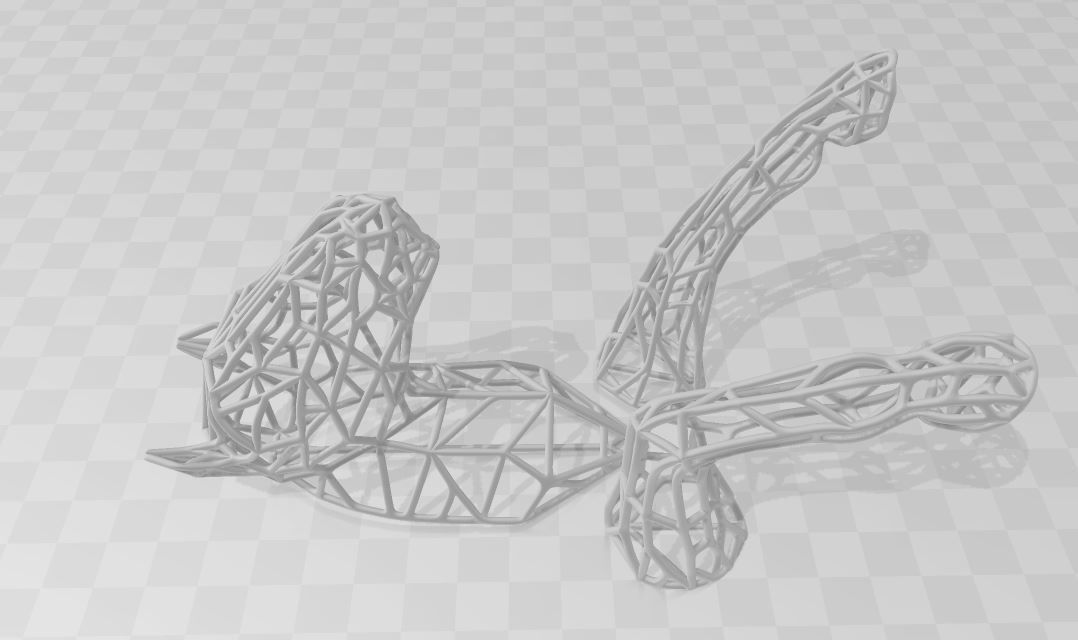 printready WireframeHorse Wall decoration Artwork 3D print model_4