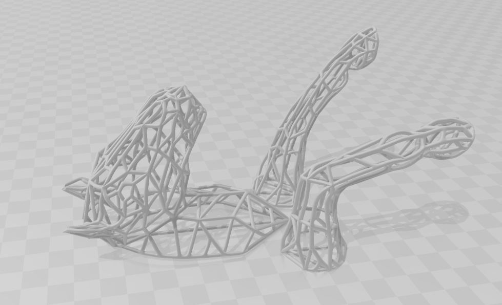 printready WireframeHorse Wall decoration Artwork 3D print model_2