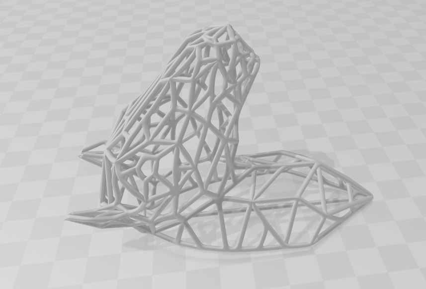 printready WireframeHorse Wall decoration Artwork 3D print model_3