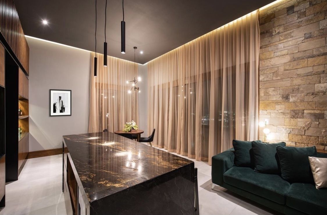 Luxury private House Bar and TV Room 3D model_3