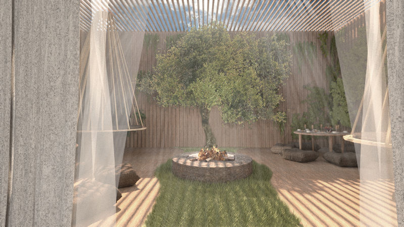 Luxury private House Bar and TV Room 3D model_5