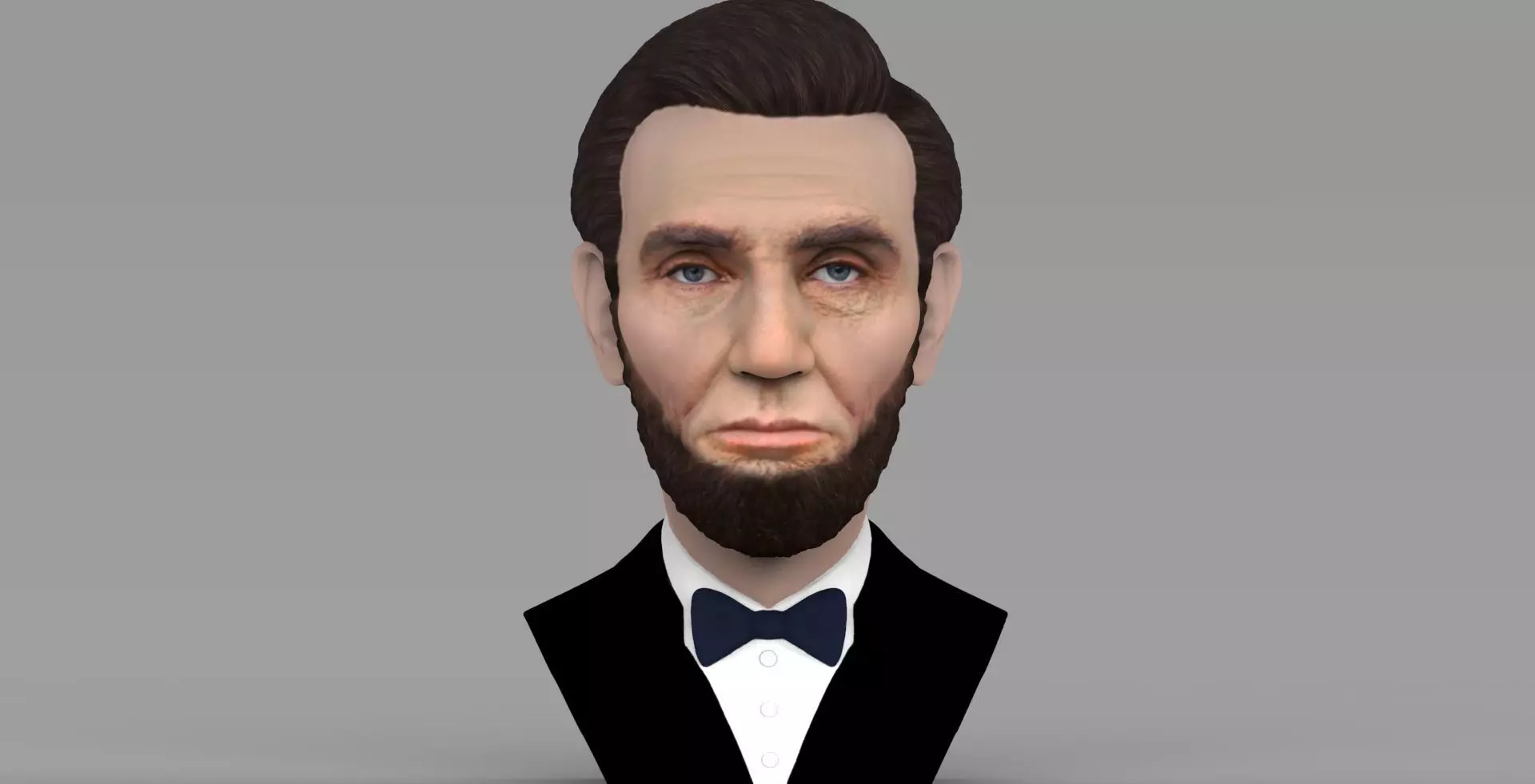 Abraham Lincoln bust ready for full color 3D printing 3D print model