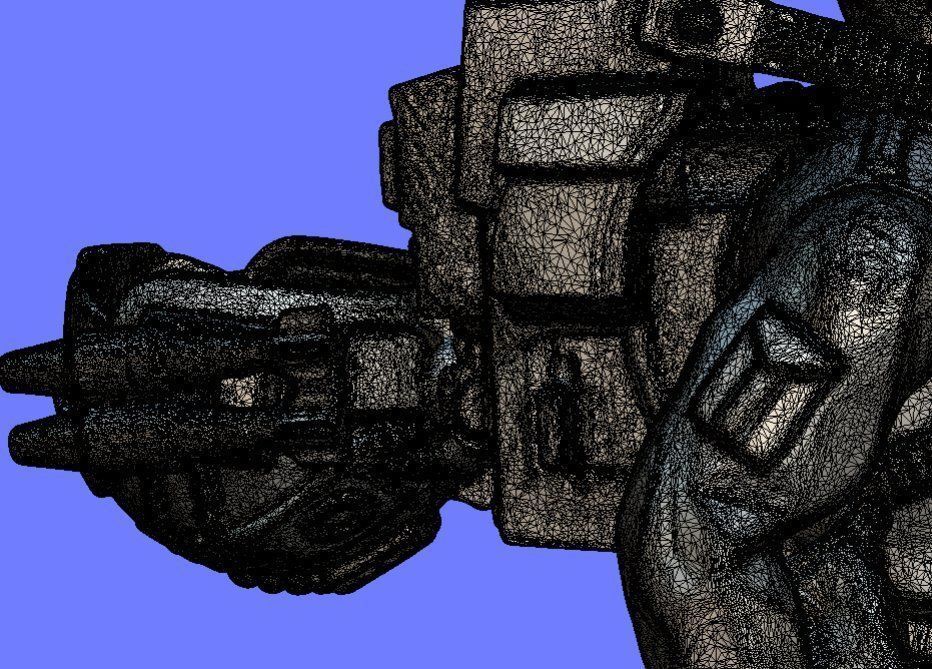 80s RAMBO TURBO FIGURE - 3D SCAN 3D print model_13