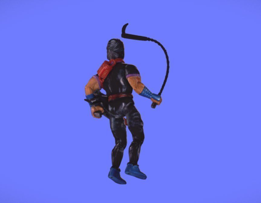 80s RAMBO BLACK-DRAGON FIGURE - 3D SCAN 3D print model_3