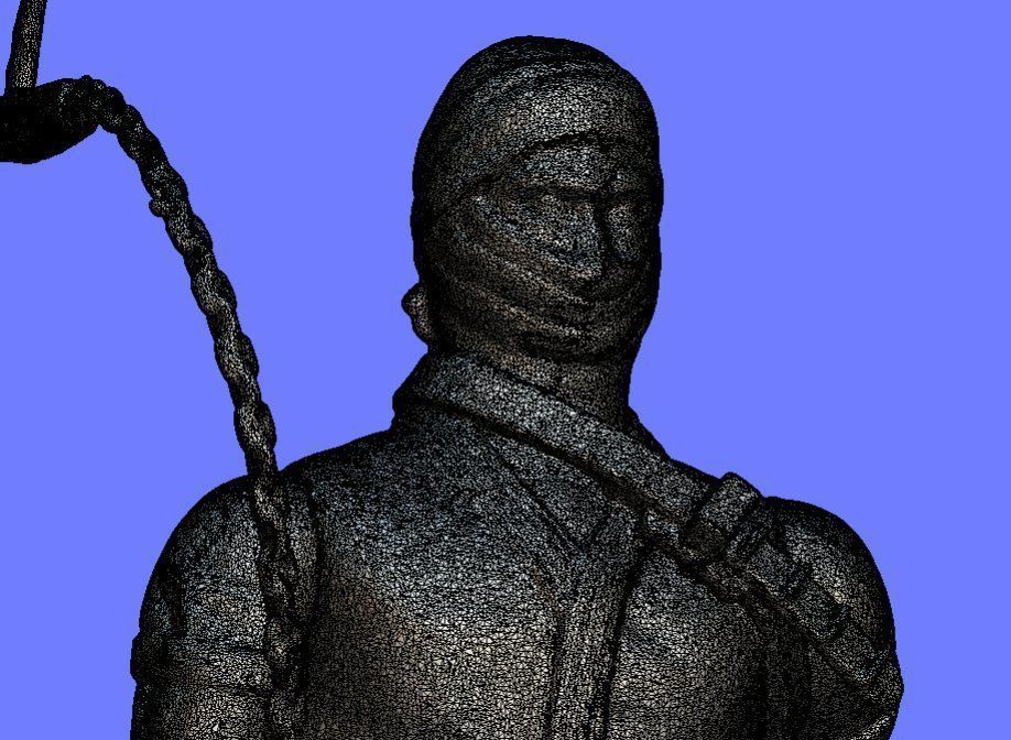 80s RAMBO BLACK-DRAGON FIGURE - 3D SCAN 3D print model_11