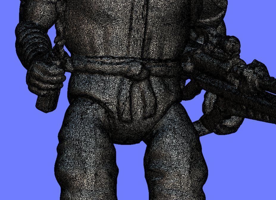 80s RAMBO BLACK-DRAGON FIGURE - 3D SCAN 3D print model_10