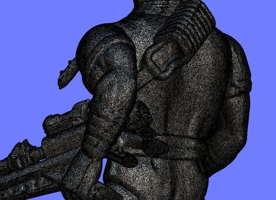 80s RAMBO BLACK-DRAGON FIGURE - 3D SCAN 3D print model_12