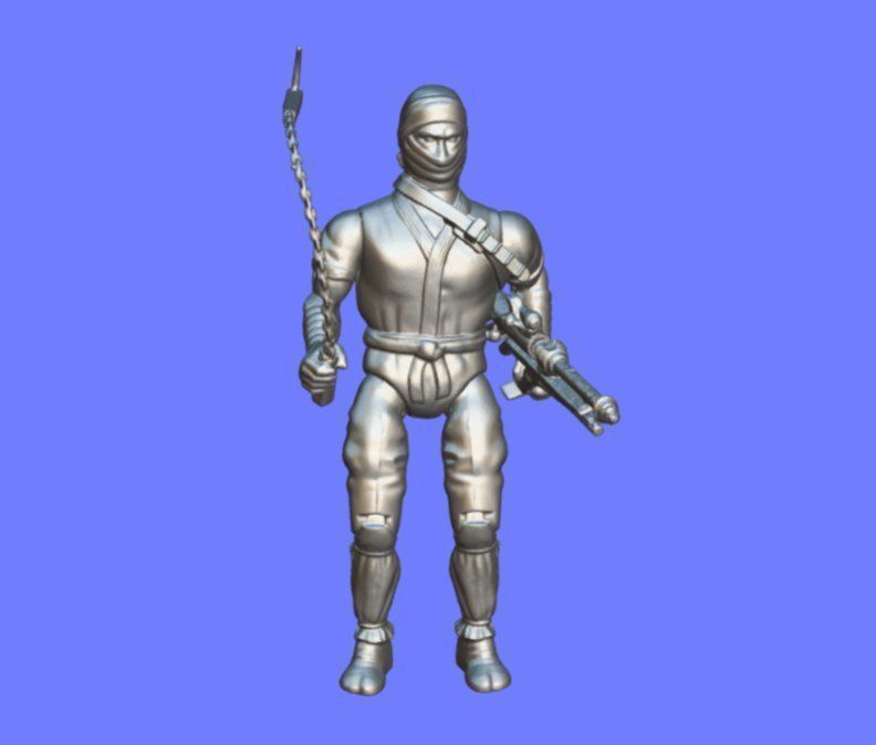 80s RAMBO BLACK-DRAGON FIGURE - 3D SCAN 3D print model_5