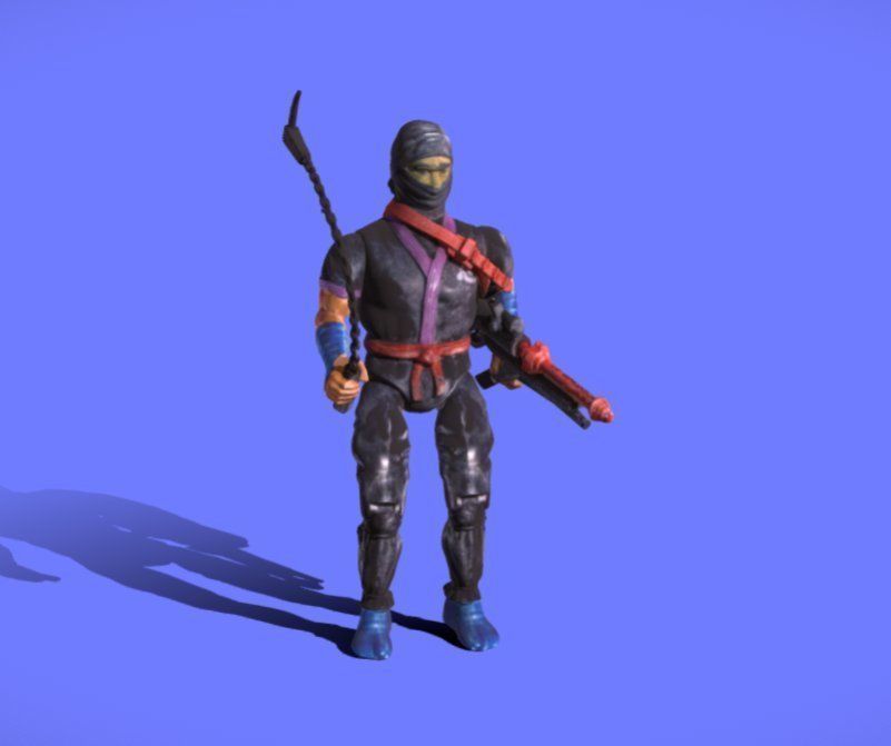 80s RAMBO BLACK-DRAGON FIGURE - 3D SCAN 3D print model_4