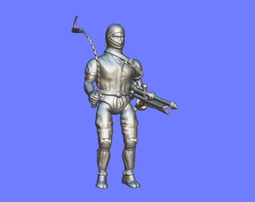 80s RAMBO BLACK-DRAGON FIGURE - 3D SCAN 3D print model_9