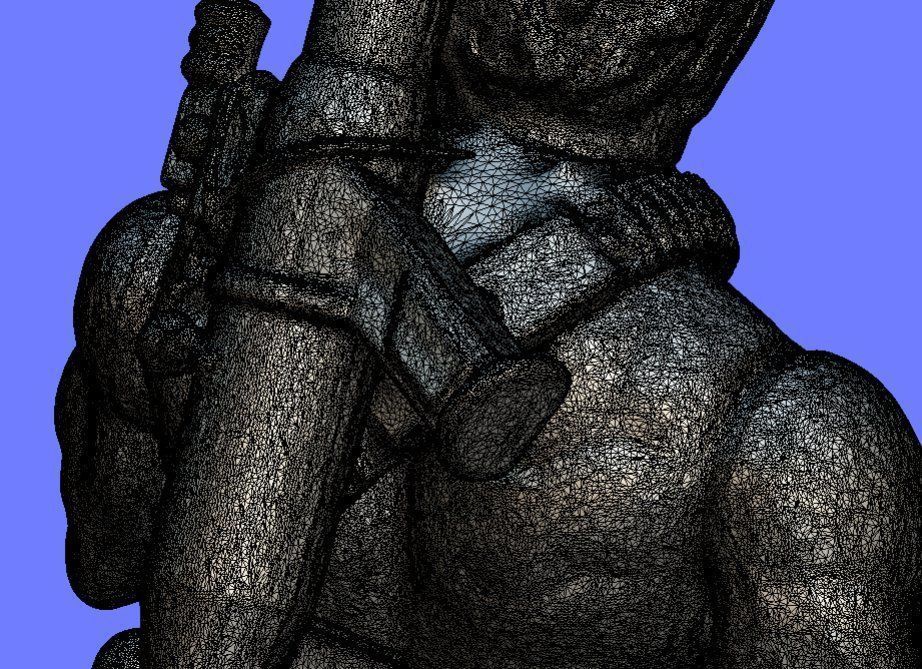 80s RAMBO NO SHIRT FIGURE - 3D SCAN 3D print model_10