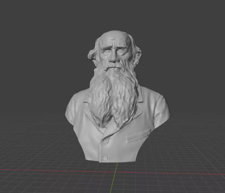 Leo Tolstoy 3D print model_26
