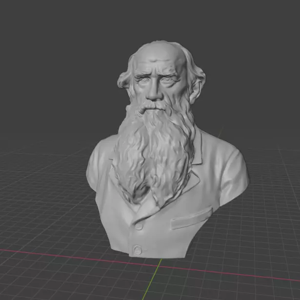 Leo Tolstoy 3D print model_15