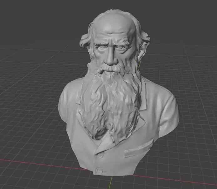 Leo Tolstoy 3D print model_16