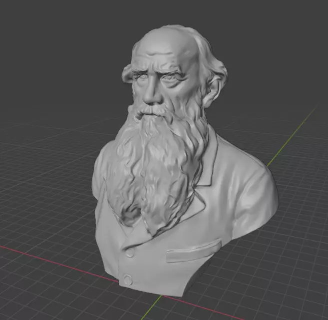 Leo Tolstoy 3D print model_9