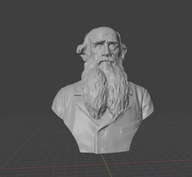 Leo Tolstoy 3D print model_2