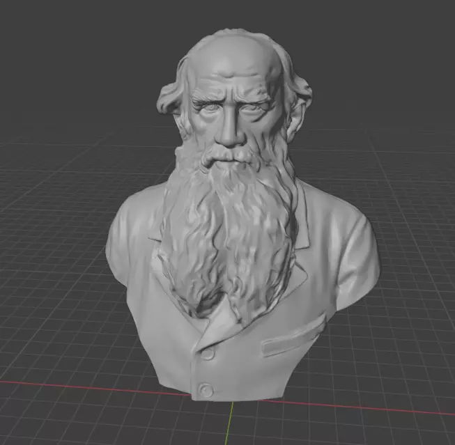 Leo Tolstoy 3D print model_12