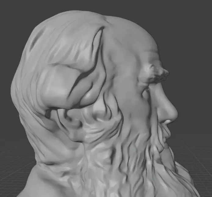 Leo Tolstoy 3D print model_22