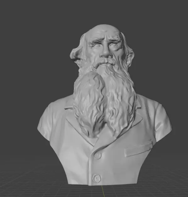 Leo Tolstoy 3D print model_11