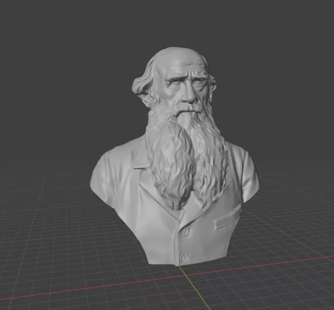 Leo Tolstoy 3D print model_4