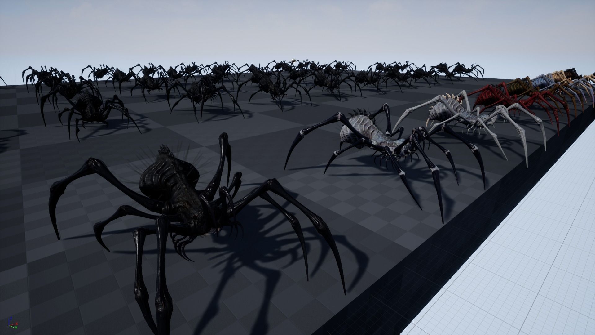 Spider 5 with long legs Low-poly 3D model_26