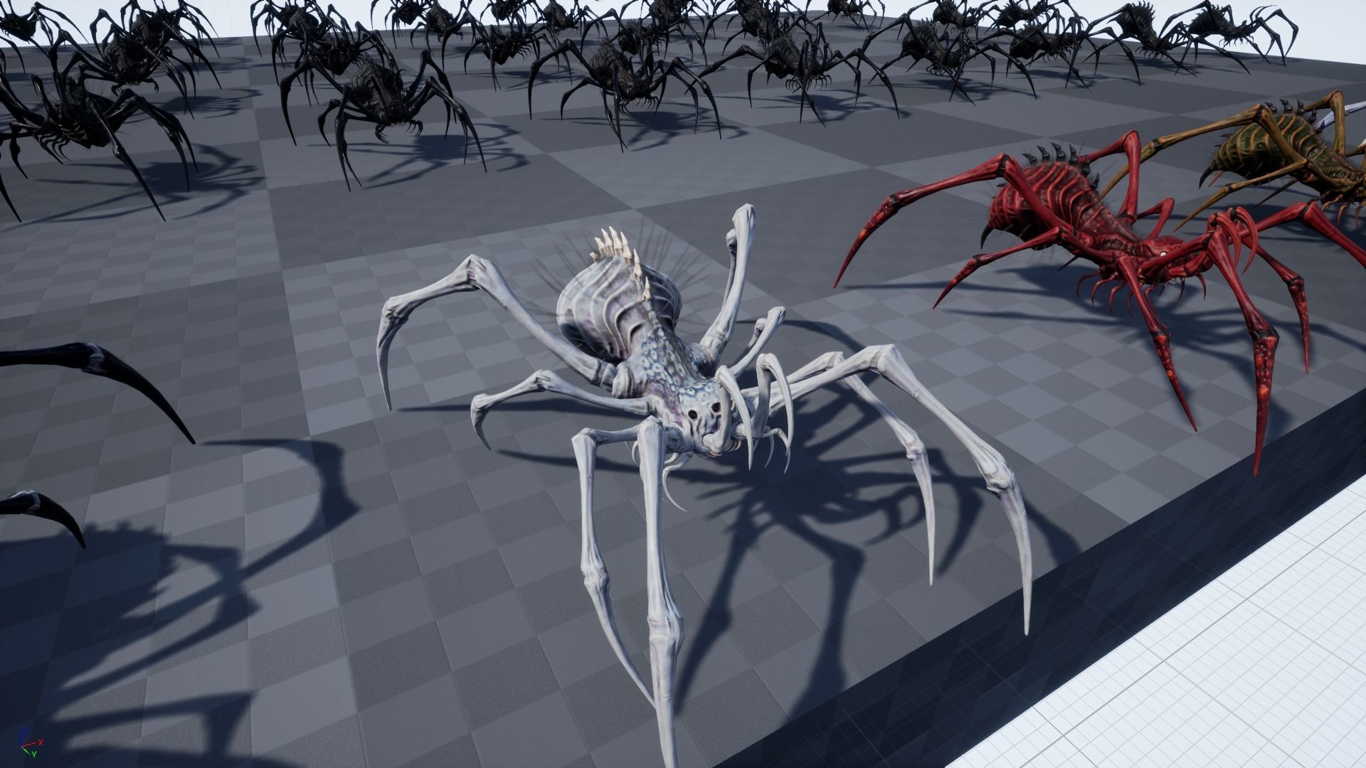 Spider 5 with long legs Low-poly 3D model_28