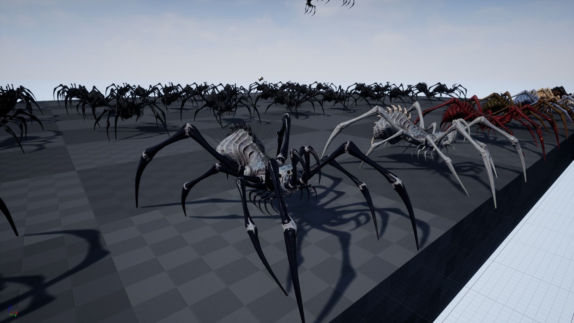 Spider 5 with long legs Low-poly 3D model_27