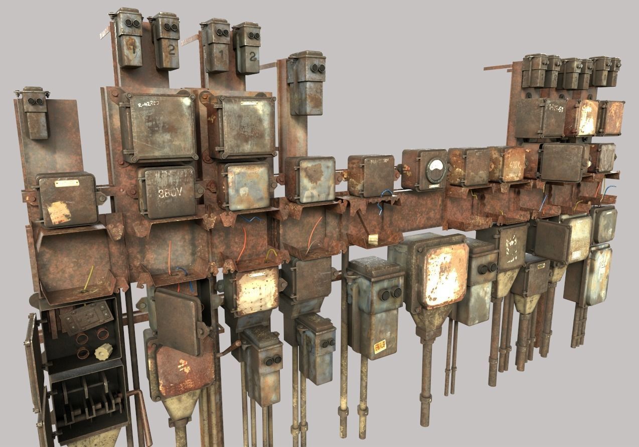 Abandoned Fuseboxes 3D model_5