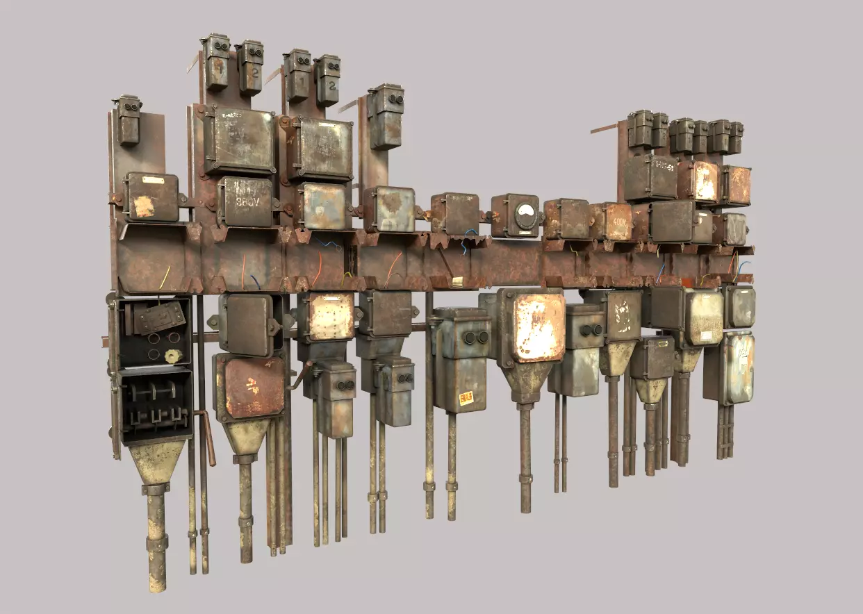 Abandoned Fuseboxes 3D model_0