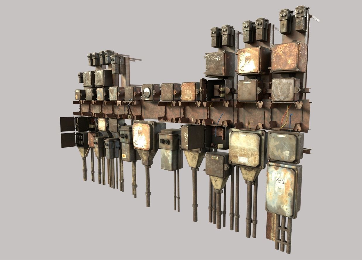 Abandoned Fuseboxes 3D model_2