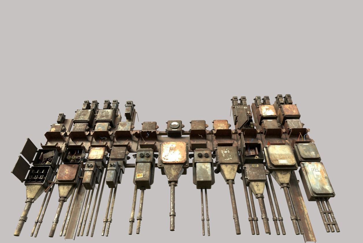 Abandoned Fuseboxes 3D model_4