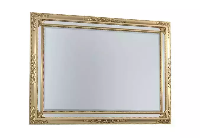Beveled mirror in classic frame
