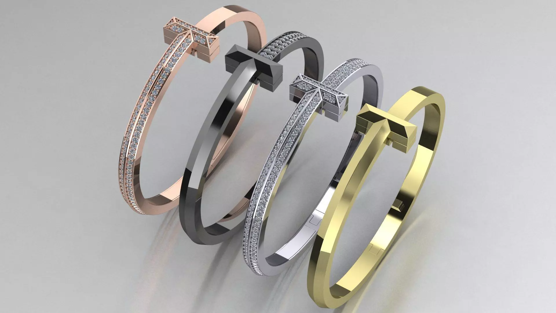 bracelet T 3D print model_0