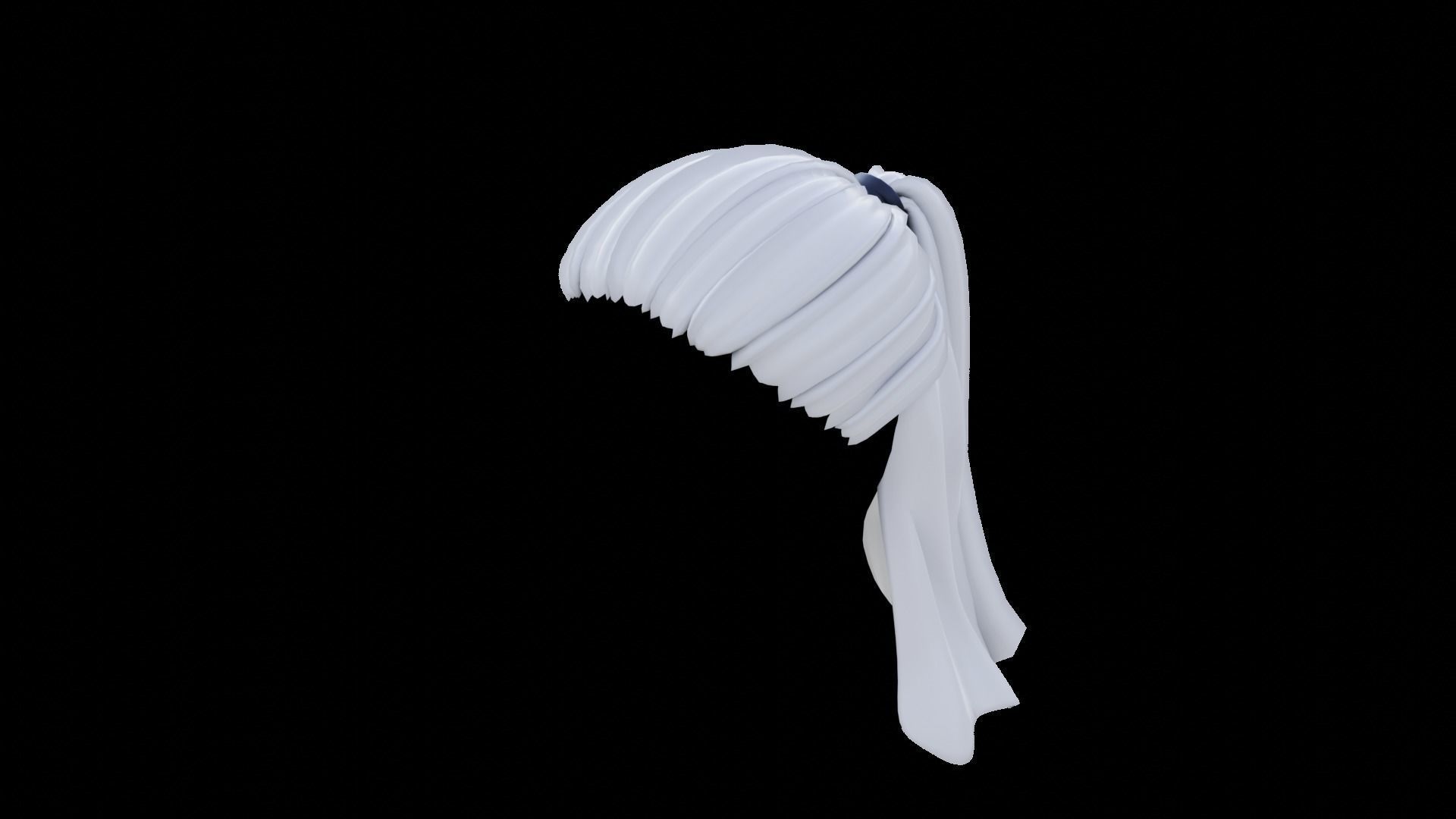 Base Haircuts 46-50 Low-poly 3D model_38