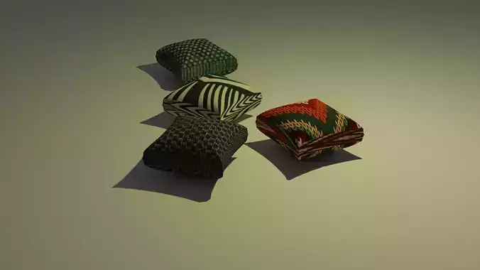 cushion 3D model two spheres