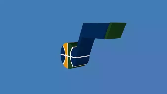 Utah Jazz Team Logo 3D model