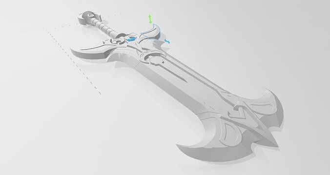 Sword Blood Moon Atrox league of legends 3D print model 3D print model