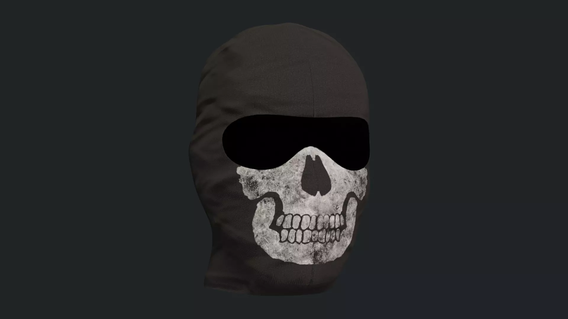Ghost Mask  Low-poly 3D model_0