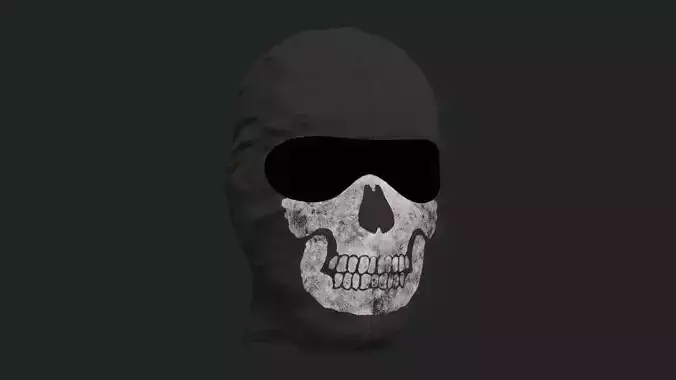 Ghost Mask  Low-poly 3D model