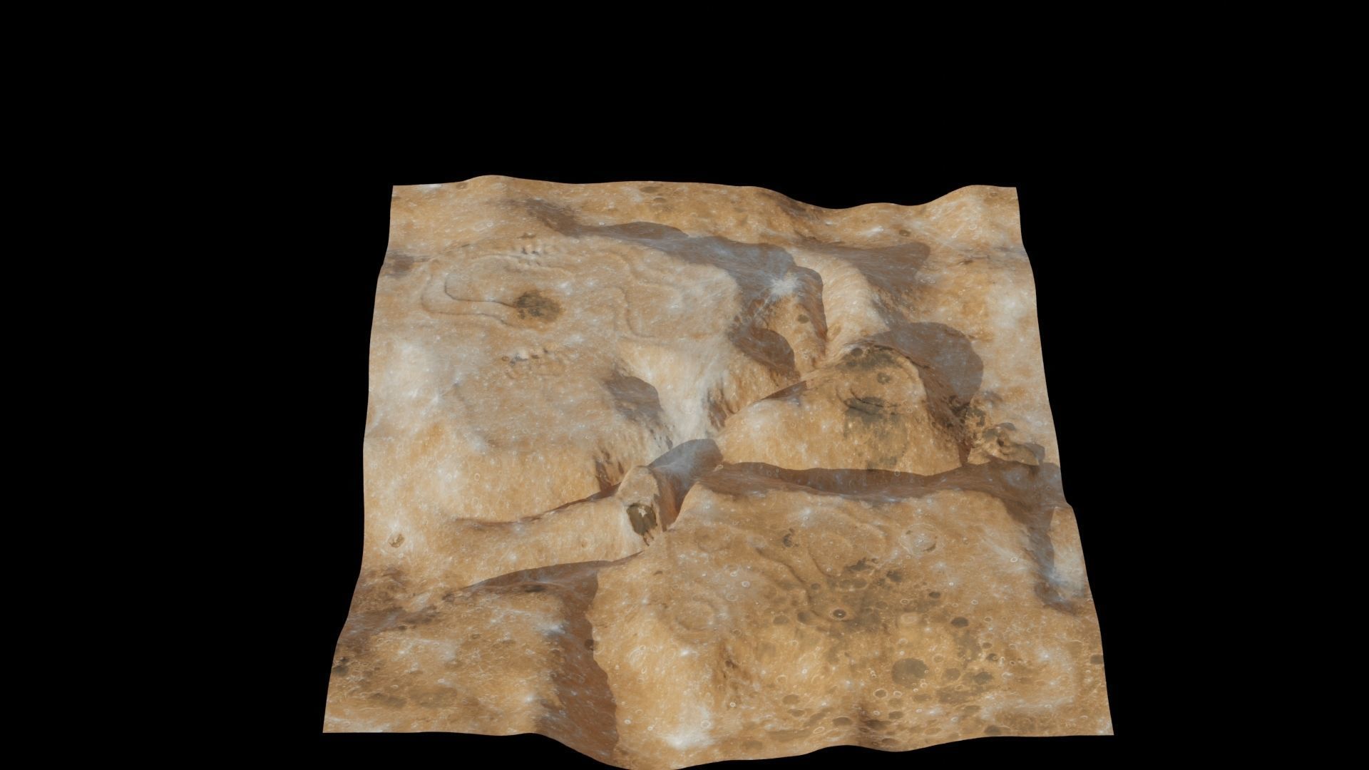 Landscape 3D model piece of rock 3D model_12