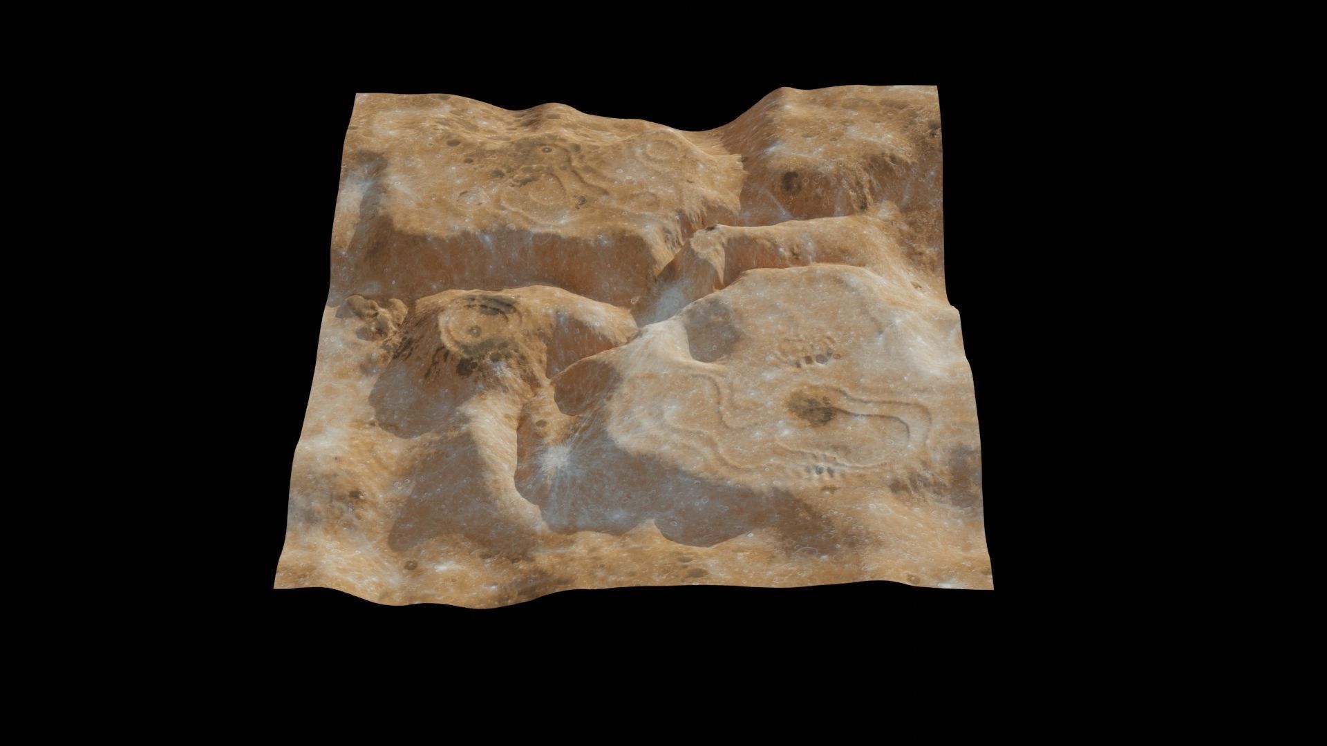 Landscape 3D model piece of rock 3D model_23