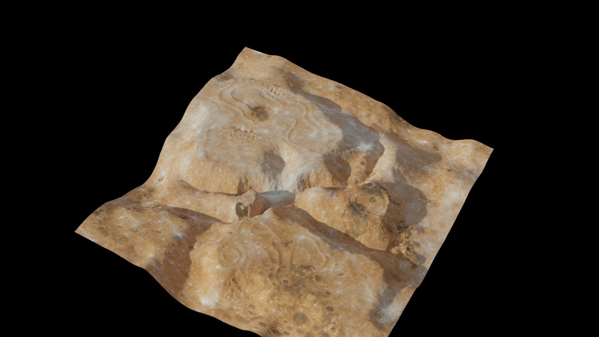 Landscape 3D model piece of rock 3D model_11