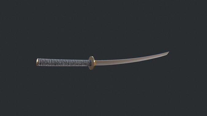 Katana samurai sword Free 3D model