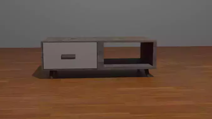 table coffee with two drawers