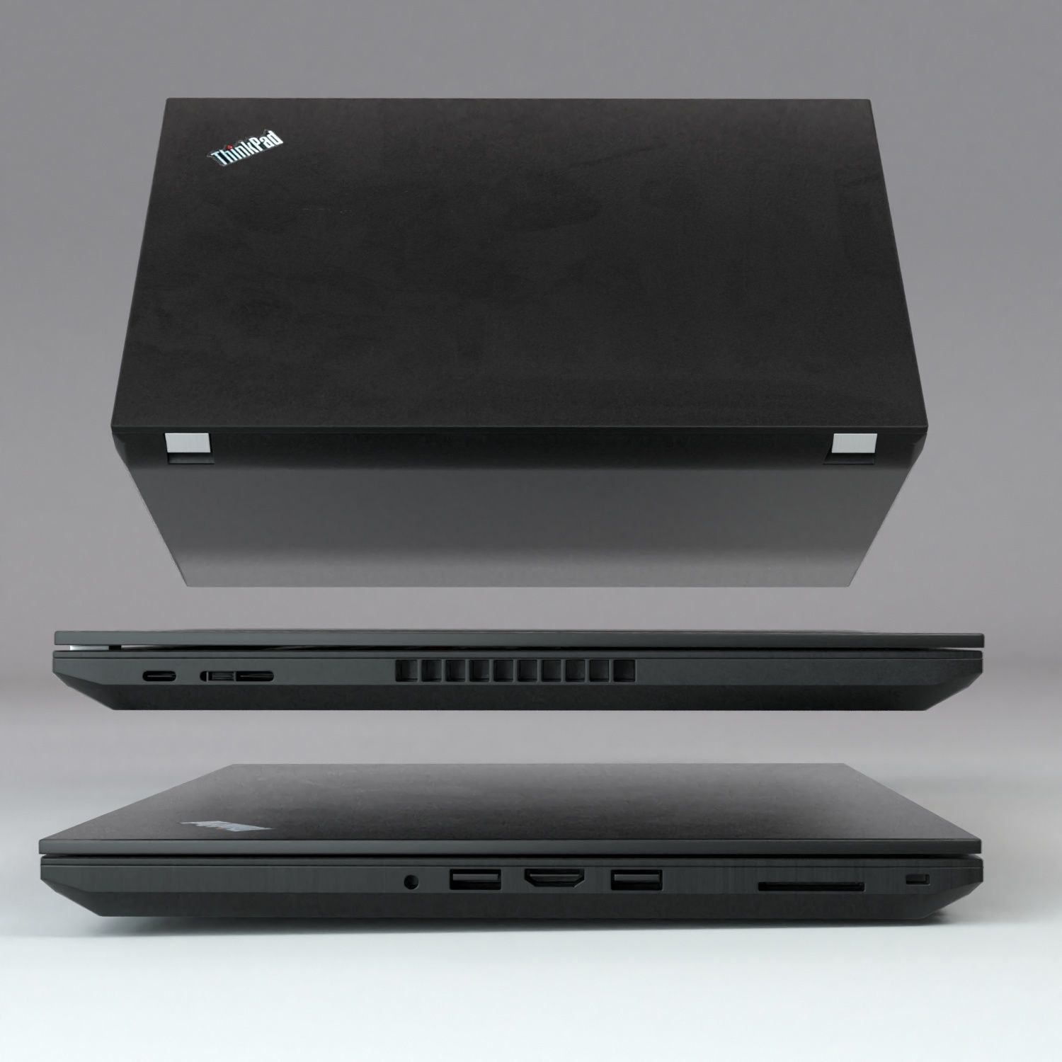 Laptop - ThinkPad T480 Textured 3D model_2