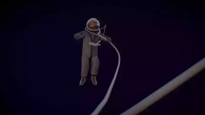 Russian Cosmonaut Voskhod Low-poly 3D model