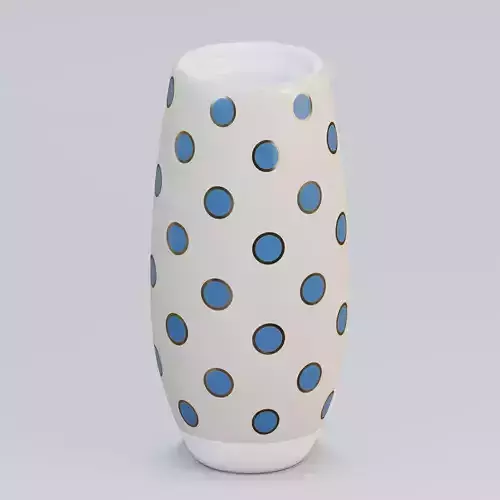 Vase24 vase with polka dots