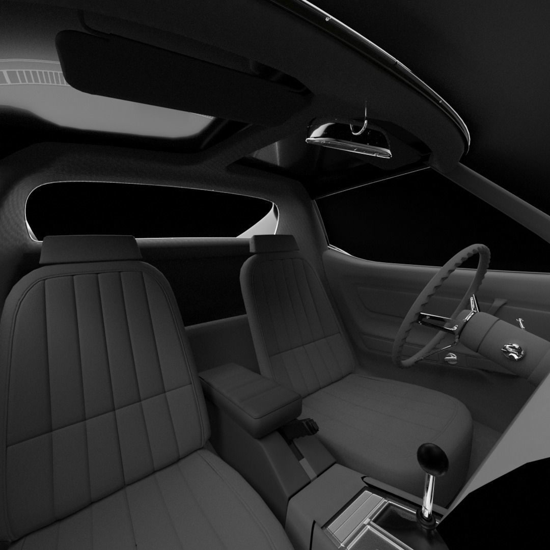 Stingray corvette 3D model_2