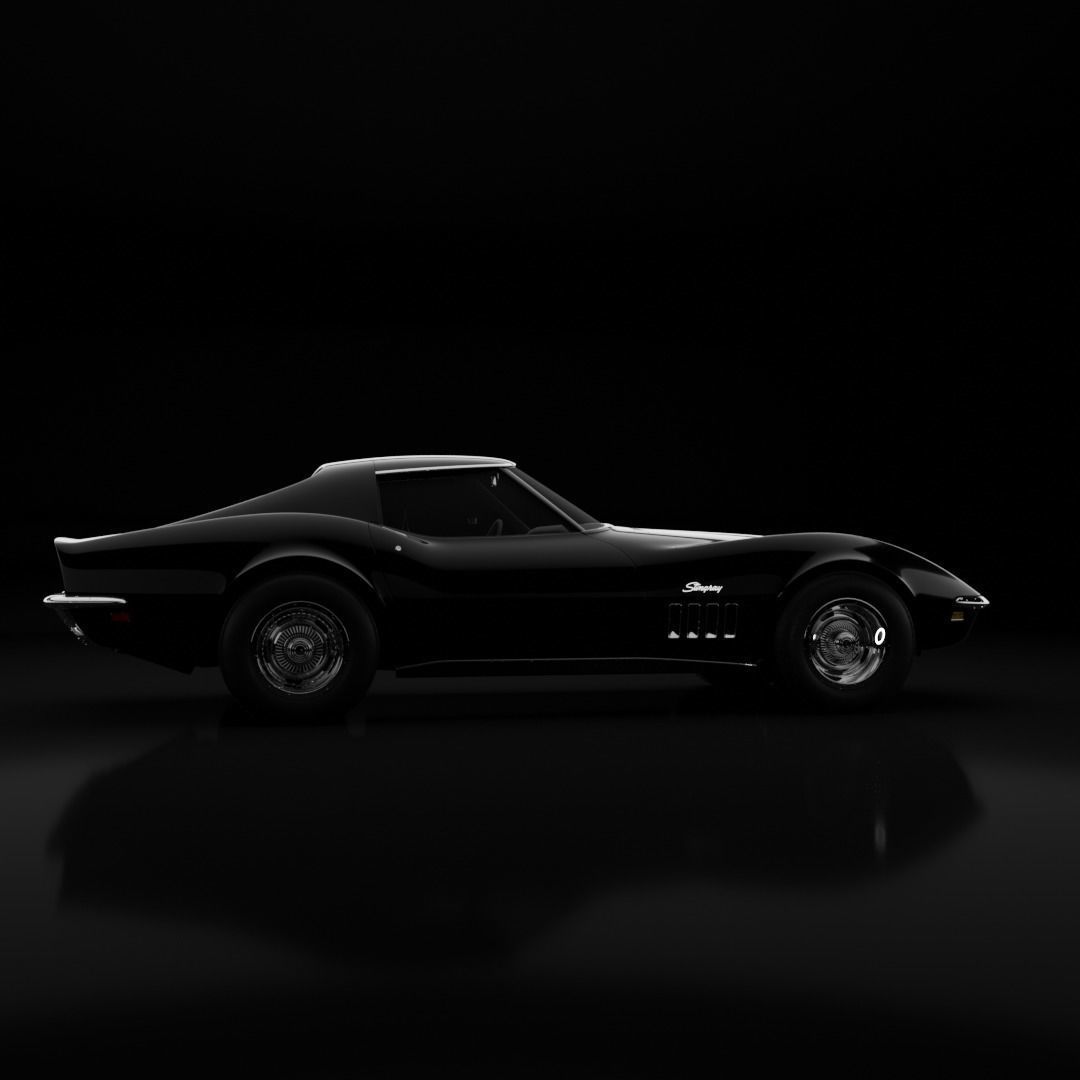 Stingray corvette 3D model_5