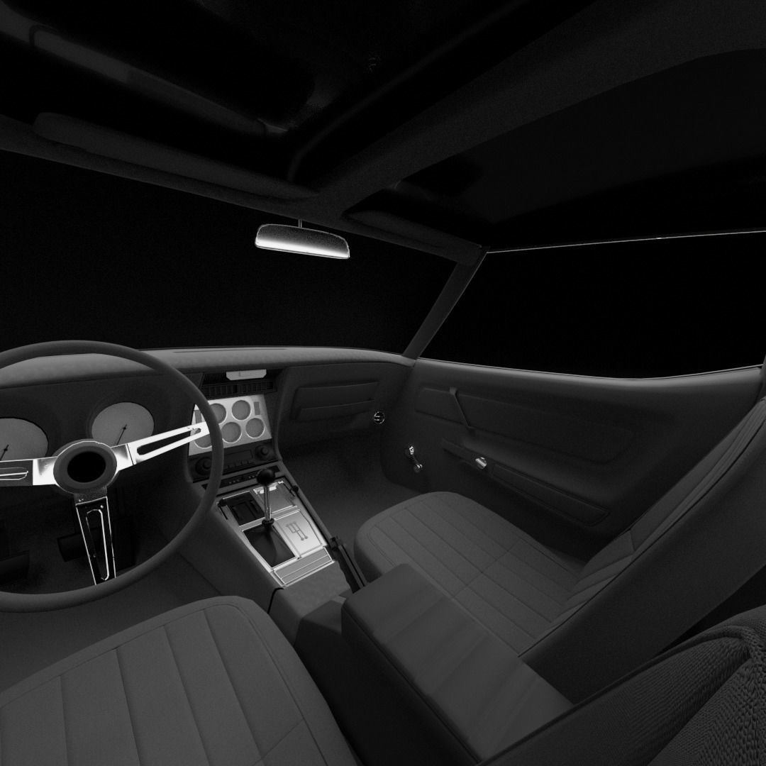 Stingray corvette 3D model_3